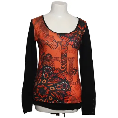 Long sleeve T-shirt (Black, Orange, Multicolored) from Smash Elastane, Polyester