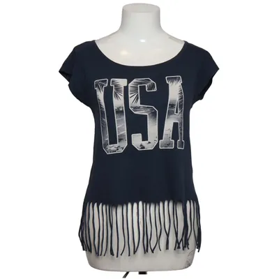 Top (MISS/03 CROPPED DOUBLE TEE) van Miss America Katoen