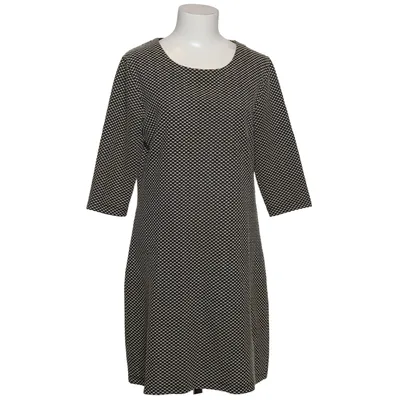 Jurk (Zwart, Wit) van Elvira Katoen, Elastaan, Polyester