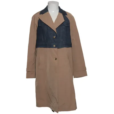 Trench coat (Beige, Blue) from Bleifrei Cotton, Elastane, Polyester