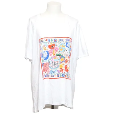 T-shirt (Vit, Flerfärgad) från Ulla Popken Bomull, Modal