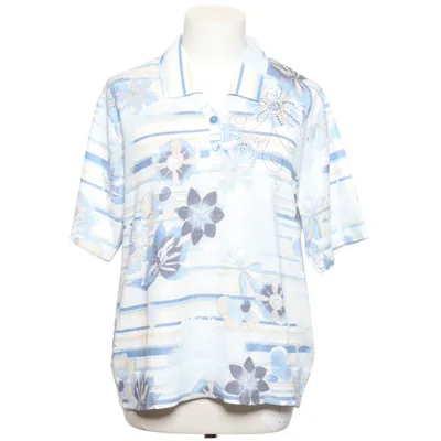 Polo (Bleu, Blanc, Beige) de Di-Strick Acrylique, Coton, Viscose