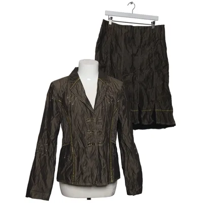Skirt suit (Gray) from World of Wissmach Metallic fiber, Polyester