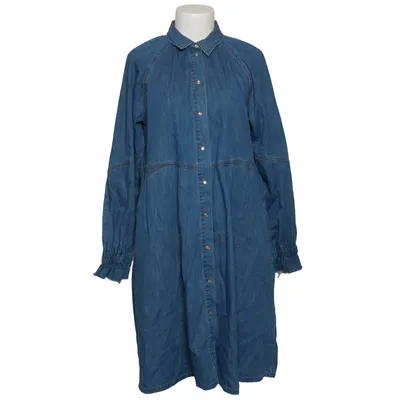 Denim dress (Blue) from Replay Cotton, Silk