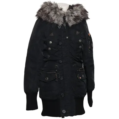 Winterjas (Zwart) van Khujo Acryl, Elastaan, Polyester