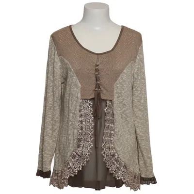 Strickjacke (Lagen-Look) von Fair Lady Acryl, Baumwolle, Polyamid, Polyester