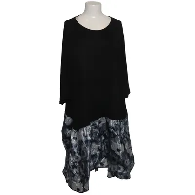 Jurk (Zwart, Wit) van AKH Fashion Elastaan, Polyamide