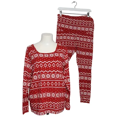 Pyjamas (Röd, Vit) från H&M Mama Bomull, Elastan, Polyester