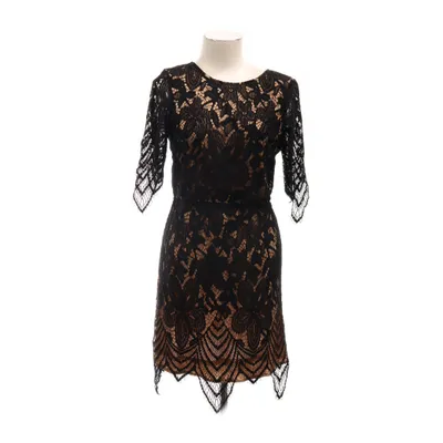 Robe de cocktail (Noir, Beige) de F&P Élasthane, Polyester