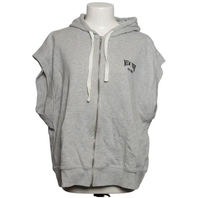Short sleeve hoodie (Gray) from Pull & Bear Cotton, Polyester