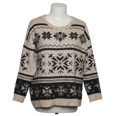 Sweater (Beige, Black) from Easy Wear Acrylic, Cotton, Polyamide, Wool