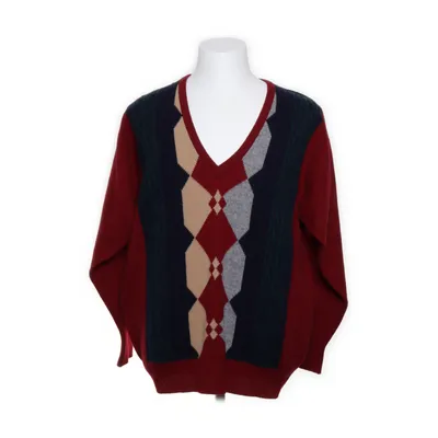 Pullover (Röd, Flerfärgad) från Pringle Ull