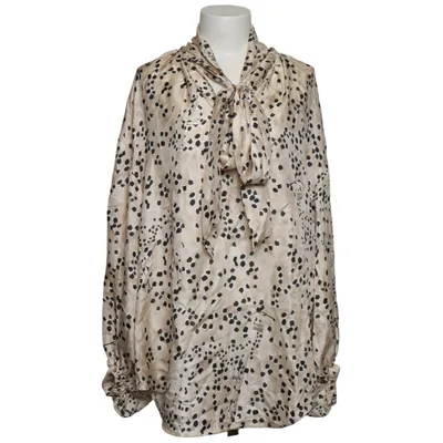 Blouse (Beige, Black) from Zimmermann Silk