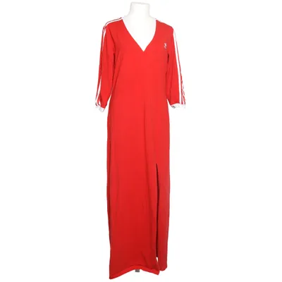 Robe longue (Rouge, Blanc) de Adidas Coton, Élasthane