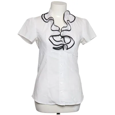 Korte mouwen shirt (Wit, Zwart) van Topstudio Katoen, Elastaan, Polyester