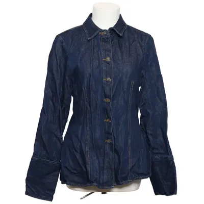 Jeansskjorte (Marked Waist Denim Shirt) fra NA-KD Bomuld, Lyocell