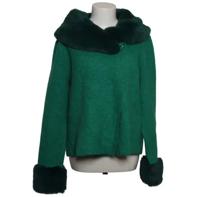 Strickjacke (Grün) von Ellen Tracy Acryl, Elasthan, Polyester, Wolle