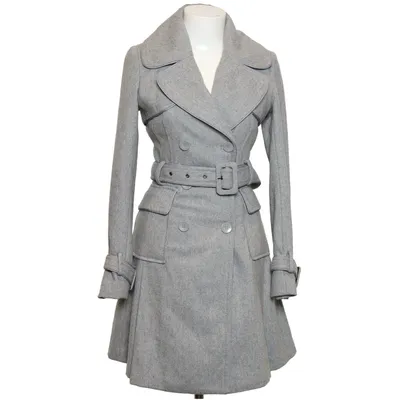 Coat (Gray) from Warehouse Polyamide, Polyester, Viscose, Wool