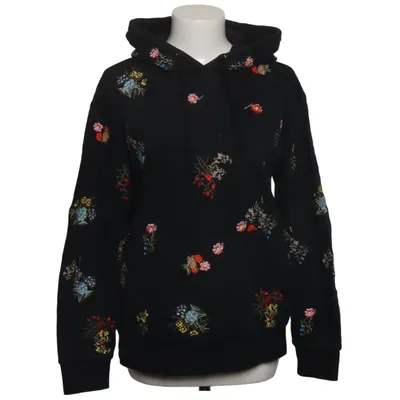 Hoodie (Black, Multicolored) from Erdem x H&M Cotton, Polyester