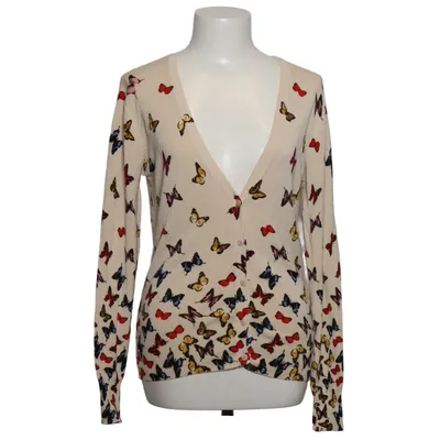 Cardigan (Beige, Multicolored) from Purplish London Cotton, Polyester