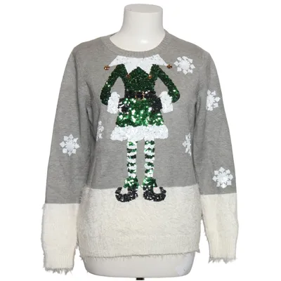 Jultröja (Grå, Flerfärgad) från Fashion Union Polyamid, Polyester, Viskos