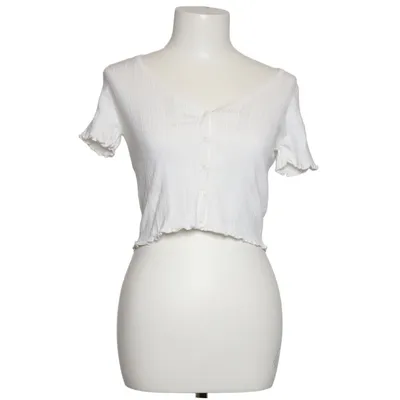 Crop top (White) from Bershka Polyamide, Viscose