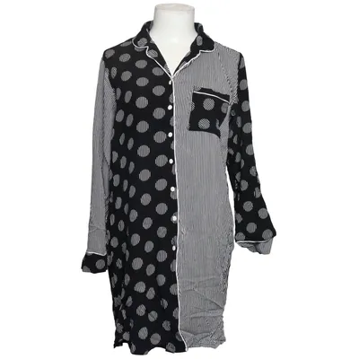 Nightshirt (Black, White) from SUWEN Viscose