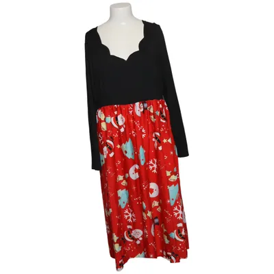 Jurk (Zwart, Rood, Meerkleurig) van Moking Top Katoen, Polyester