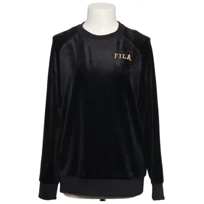 Sweatshirt (Sort, Guld) fra Fila Elastan, Polyester