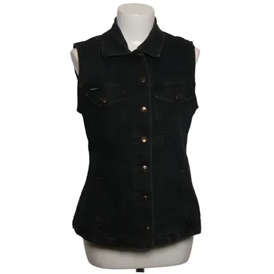 Denim vest (Black) from Ascari Cotton, Elastane