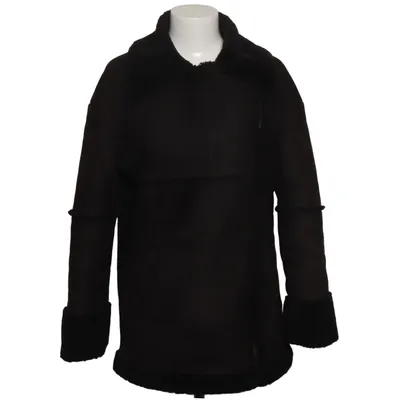 Shearling jacket (Black) from Karo Kauer x NA-KD Faux fur, Polyester