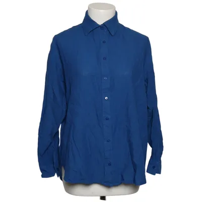 Chemise (Bleu) de Stradivarius Coton, Lin, Viscose