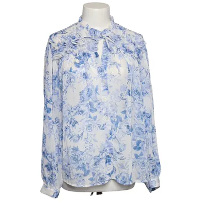 Blouse (Blue, White) from Zara Polyester