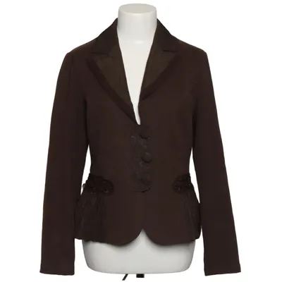 Blazer (Brown) from Lisa Campione Cotton, Elastane