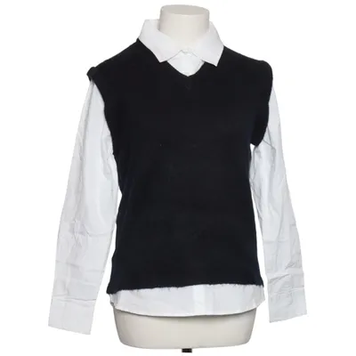 Haut (Bleu, Blanc) de Up Fashion Acrylique, Coton, Élasthane, Polyamide