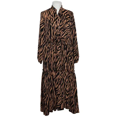 Shirt dress (Black, Beige) from Kilibbi Cotton, Polyester