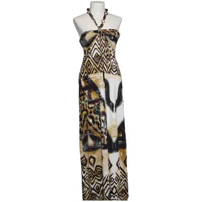 Robe longue (Noir, Blanc, Multicolore) de Stella Morgan Élasthane, Polyester