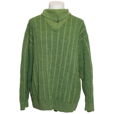 Fleece sweater (Green) from Engbers Acrylic, Wool