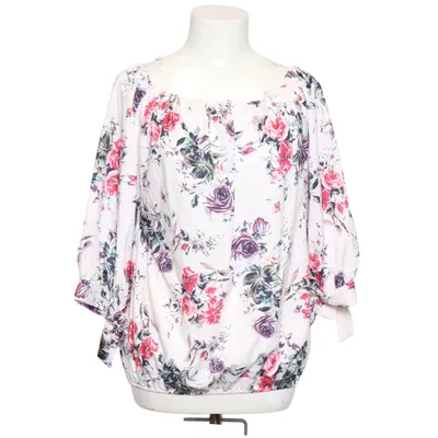 Top (White, Multicolored) from CBR Cotton, Polyester