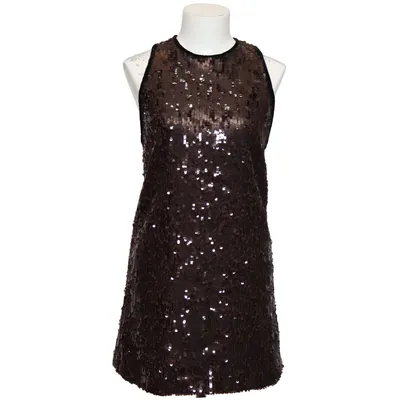 Cocktailkjole (Brun) fra Zara Elastan, Polyester