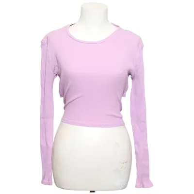 Crop top (MELT/4 RIB STRAP TEE LS) fra Melting Stockholm Bomuld, Elastan