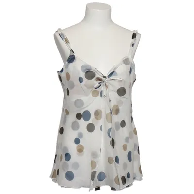 Top (White, Blue, Beige) from Marc Cain Cotton, Silk