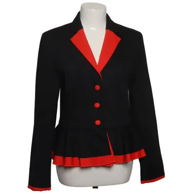 Blazer (Black, Red) from Gloockler Polyester, Viscose