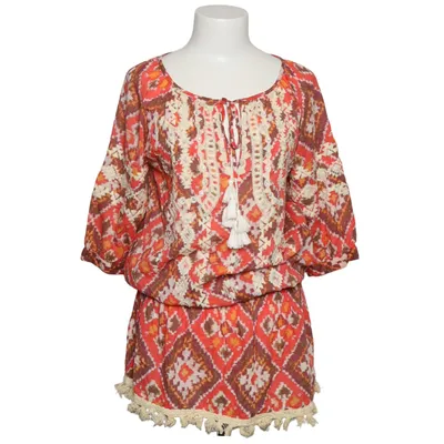 Kaftan (Röd, Flerfärgad) från Miss June Bomull