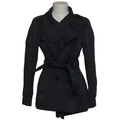 Trenchcoat (Zwart) van Zara Woman Katoen, Elastaan, Polyamide, Viscose