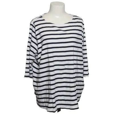 Långärmad t-shirt (Vit, Blå) från Janina Bomull