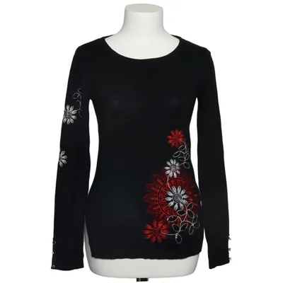 Sweater (Black, Red, White) from Desigual Polyamide, Viscose