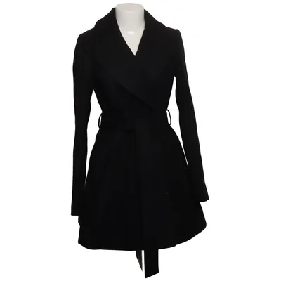 Coat (Black) from Miss Selfridge Elastane, Polyester, Viscose