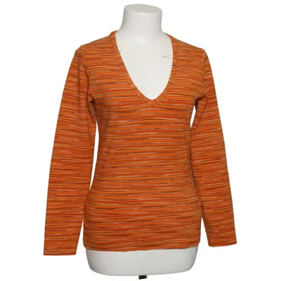 Lange mouwen shirt (Oranje, Bruin, Geel) van Toupy Acryl, Katoen, Elastaan