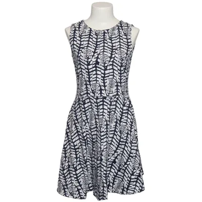 Dress (White, Blue) from Beach Time Cotton, Elastane